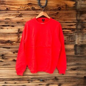 J. CREW | Men's Red Orange Cashmere Blend Sweater M